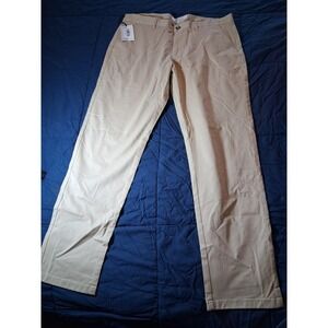 NWT Collars and Co CEO Chino Five Pocket Cotton Stretch Pants Stone 34x30